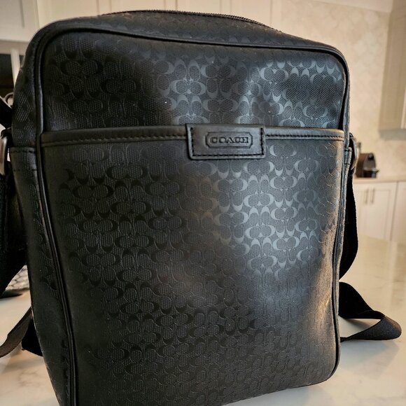 Coach Heritage Signature Flight Crossover Bag - Picture 1 of 5